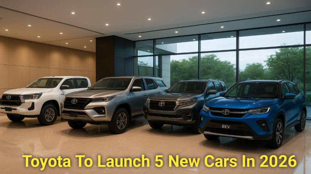 Toyota To Launch 5 New Cars In 2026 In India