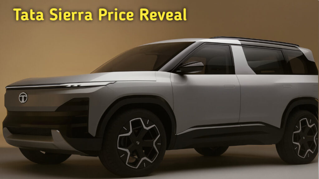 Tata Sierra Price Reveal 2025