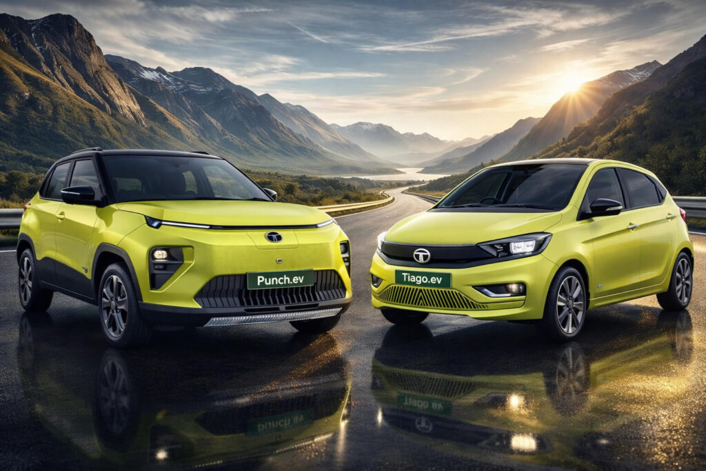 Tata Punch EV Facelift vs Tiago EV Comparison 2026
