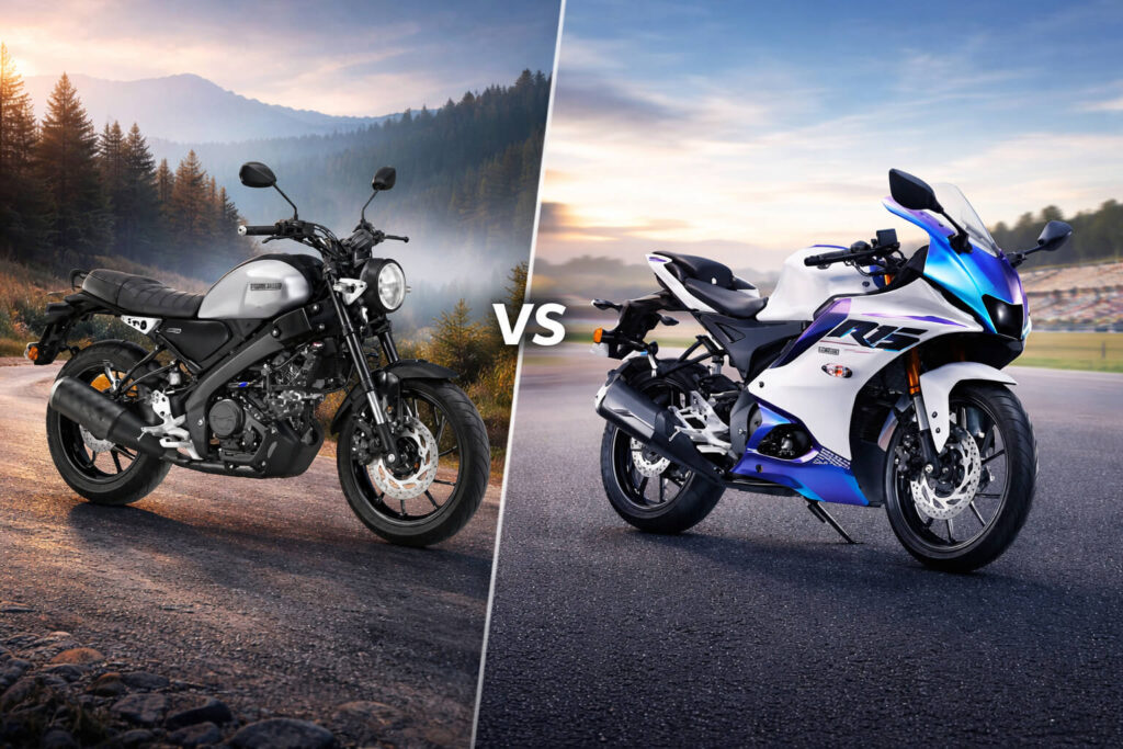 Yamaha XSR 155 vs R15 V4 Price Comparison in India 2026
