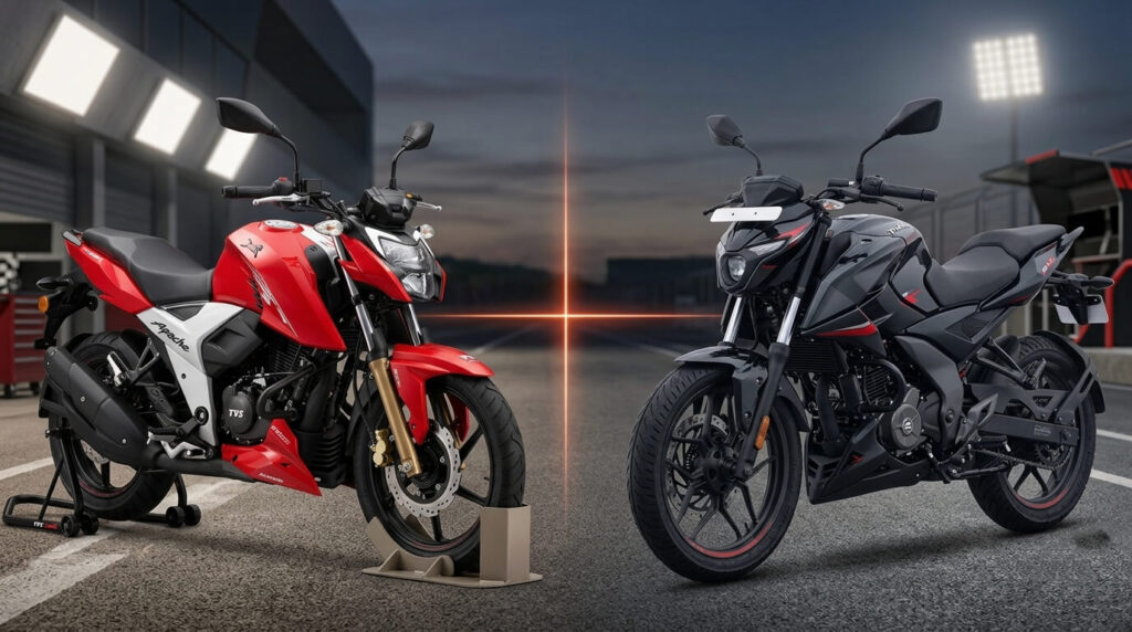 Apache RTR 160 4V vs Pulsar N160 2026